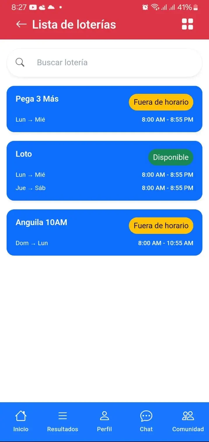 Elegir lotería LotoComunidad