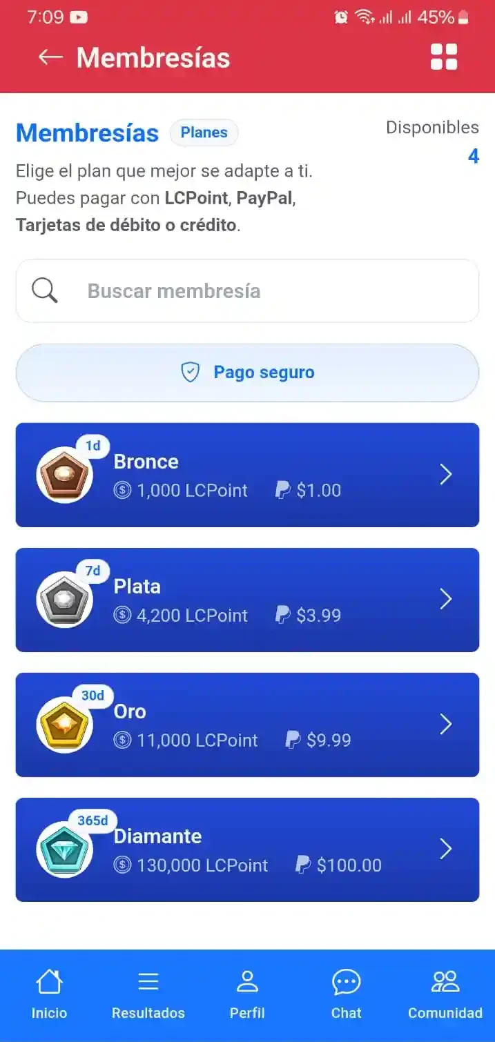 Seleccionar insignias LotoComunidad