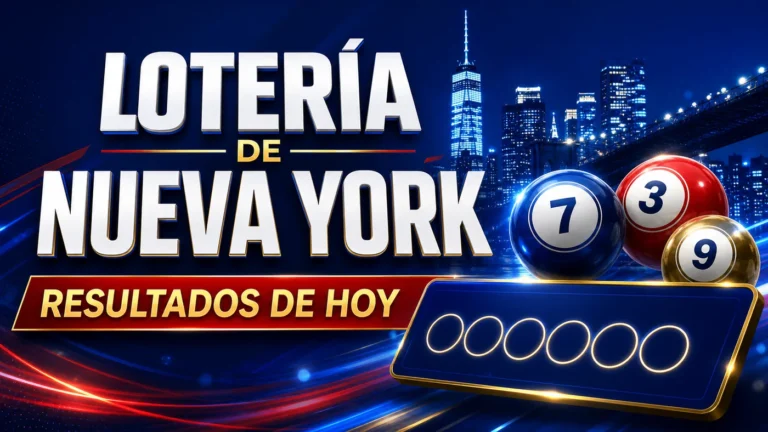 Gráfico destacado de resultados de la Lotería de Nueva York de hoy.