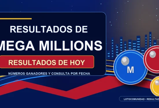 Gráfico destacado de resultados de Mega Millions de hoy.